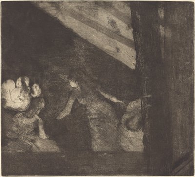 在Aux Ambassadeurs咖啡馆，18791880。 作者 埃德加·德加