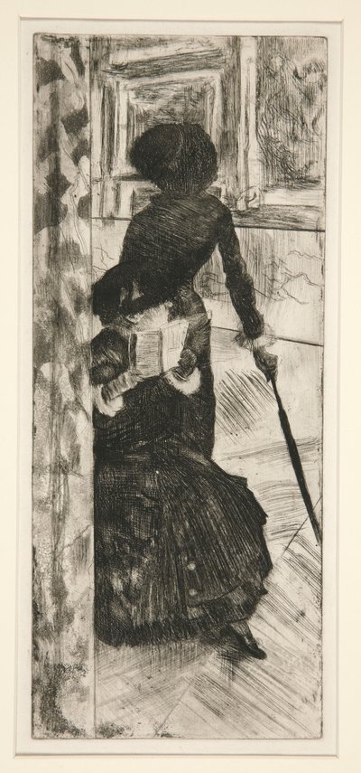 Au Louvre：在卢浮宫：绘画（玛丽-卡萨特 作者 埃德加·德加