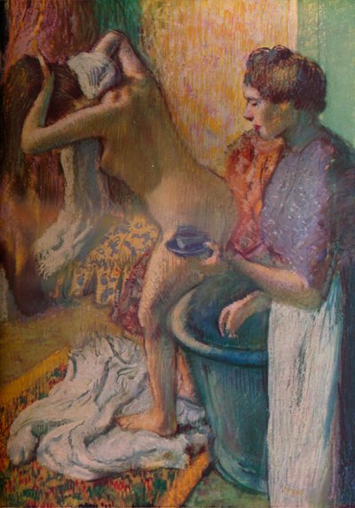 沐浴后的早餐，1883年 作者 埃德加·德加