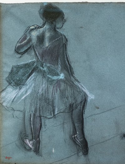 Dancer from back and three foot studies (detail). Around 1878. Charcoal and pastel on paper 作者 埃德加·德加