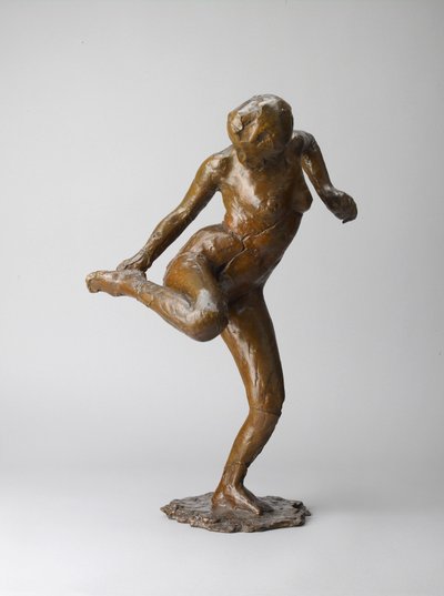 舞蹈家在看她的右脚底，1882-1895年 作者 埃德加·德加