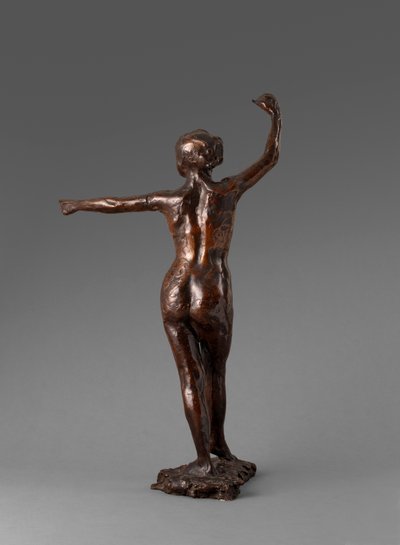 舞者准备跳舞，右脚向前，舞蹈准备，右脚向前，1895-1901年 作者 埃德加·德加