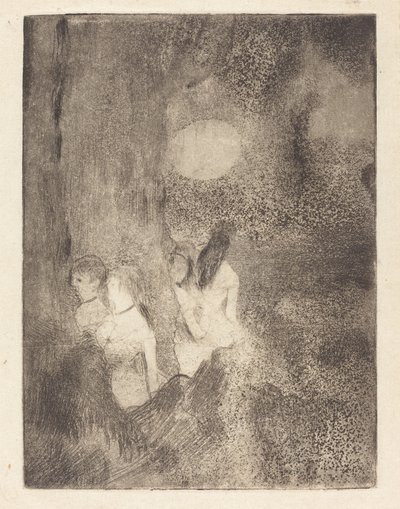 翅膀上的舞者，1879-1880。 作者 埃德加·德加