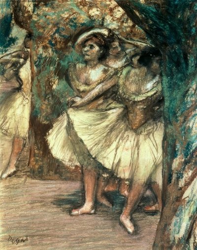 绿色的舞者 作者 Edgar Degas