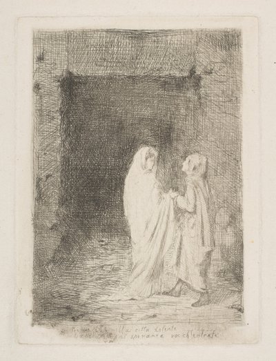 但丁和维吉尔，1857年。 作者 埃德加·德加