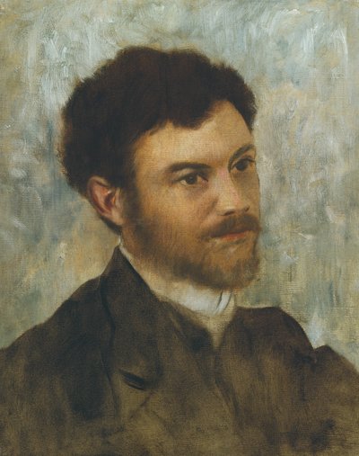 德加 - 男子肖像，约 1868-1872 年，L 195 作者 埃德加·德加