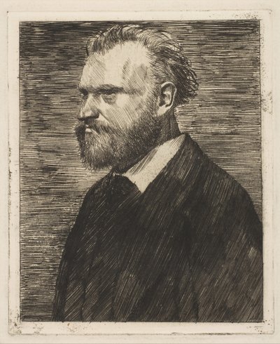 爱德华·马奈（Edouard Manet），《胸围长度肖像》，1864-65。 作者 埃德加·德加