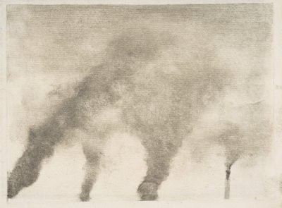 工厂烟雾（1877-79）。 作者 埃德加·德加