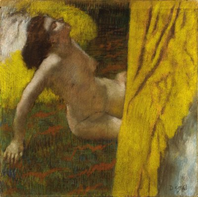 女性裸体，约1885-1886年。 作者 Edgar Degas