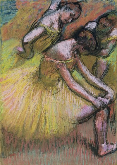 三个舞者组 作者 Edgar Degas