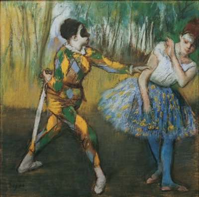 Harlekin und Colombine 作者 埃德加·德加