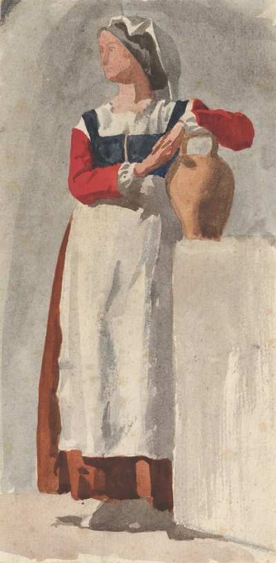 意大利女人，约1856年至1857年。 作者 埃德加·德加。