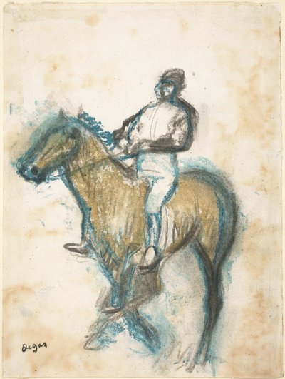 骑师，约1898年。 作者 埃德加·德加