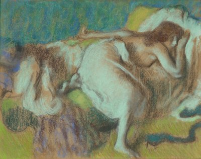 Le Repos，约1893年（纸板上的粉彩画）。 作者 埃德加·德加