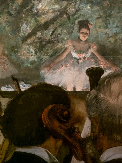 Les Musiciens (detail). 1872-1873, resumed around 1874-1876. Oil on canvas. 作者 埃德加·德加