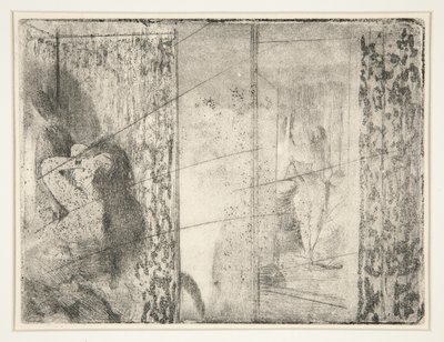 Loges d&39;Actrices（女演员的更衣室），1875年（蚀刻和aquatint） 作者 埃德加·德加