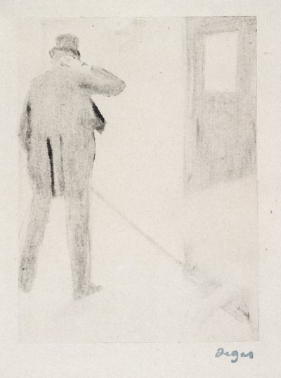 LudovicHalévy幕后，1880-83（单一设计） 作者 埃德加·德加