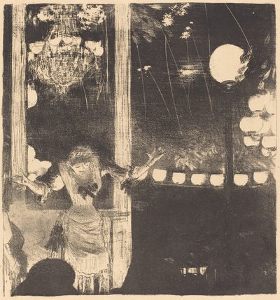 贝卡特小姐在大使咖啡馆 (Aux Ambassadeurs: Mlle Bécat) 作者 埃德加·德加
