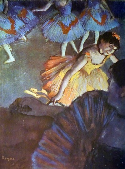 埃德加·德加（Edgar Degas）从歌剧盒中看到的名为“A Ballet”的绘画 作者 埃德加·德加