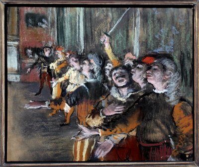 埃德加-德加(1834-1917)的粉彩临时演员或独角戏演员 1877年，太阳。0,27x0,32米 巴黎，奥赛博物馆 作者 埃德加·德加