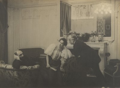 Paul Poujaud, Arthur Fontaine夫人和Degas, 1895年。 作者 埃德加·德加