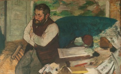 迭戈-马泰利的画像，1879年。 作者 埃德加·德加