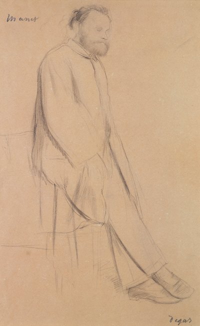爱德华·马奈的肖像（1832-83） 作者 埃德加·德加