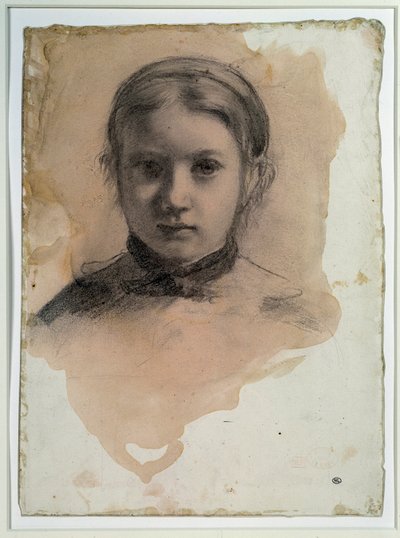 乔凡娜·贝雷利（Giovanna Bellelli）的肖像研究埃德加·德加斯（Edgar Degas）的“贝雷利家庭”画作 作者 埃德加·德加