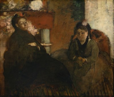 Lisle夫人和Loubens夫人的肖像，186670年。 作者 埃德加·德加