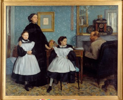 Portrait of the Bellelli family The painter spent a few months in Tuscany with his uncles, the Bellelli - Painting by Edgar Degas (1834-1917) 作者 埃德加·德加