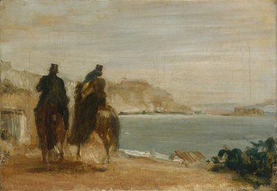 海滨长廊，约1860年 作者 埃德加·德加