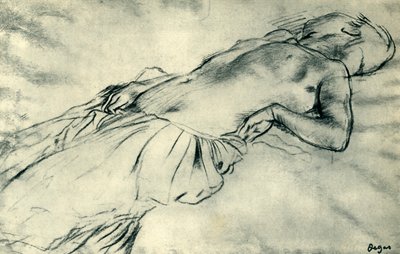 裸露的女性裸体，十九世纪末，1943年。 作者 埃德加·德加