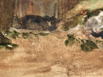 Bagnoles-De-L“ Orne的岩石 作者 埃德加·德加