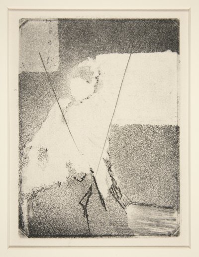 生活在帽子和披肩的女人，c.1879（蚀刻和aquatint） 作者 埃德加·德加