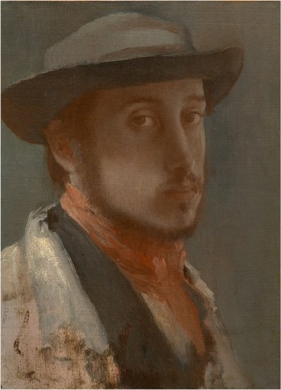 自画像c。 1858年 作者 埃德加·德加