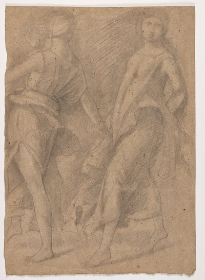 安德烈·曼特尼亚（Andrea Mantegna）的研究，“ Parnassus”，c.1854-56 作者 埃德加·德加