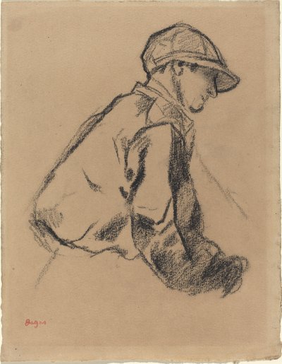 研究骑师，c.1884 作者 埃德加·德加