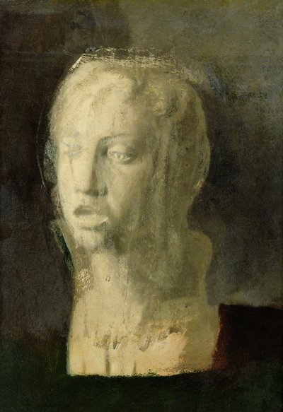 研究一位年轻歌手的头像，在德拉罗比亚之后，1985  -  58年 作者 埃德加·德加