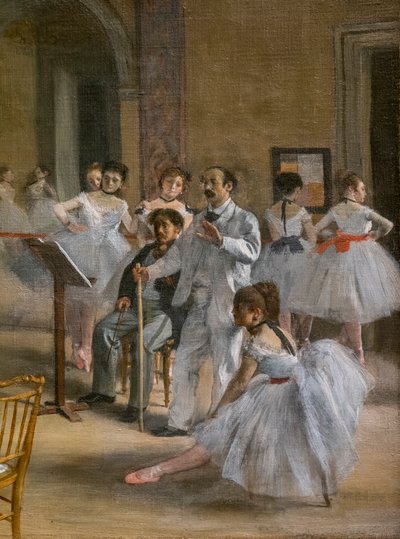 The Dance Lecon (detail). 1872. Oil on canvas. 作者 埃德加·德加