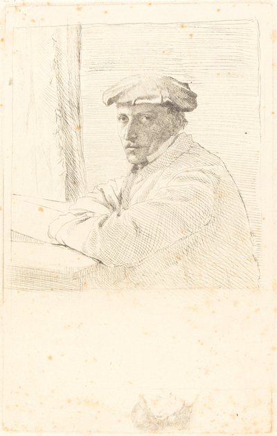 雕刻家Joseph Tourny Le graveur Joseph Tourny, 1857年。 作者 埃德加·德加