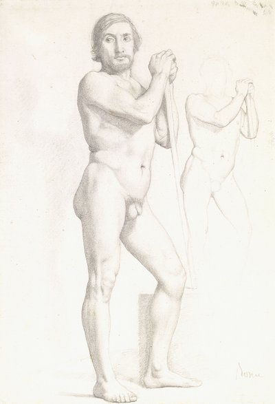 关于一个人的两次学术研究，约1856年 作者 埃德加·德加