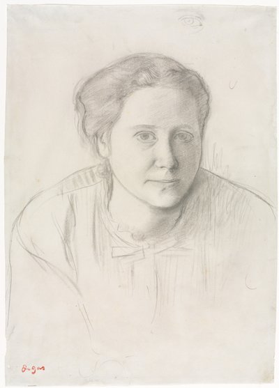 维多利亚·杜堡（Victoria Dubourg），约1866年。 作者 埃德加·德加