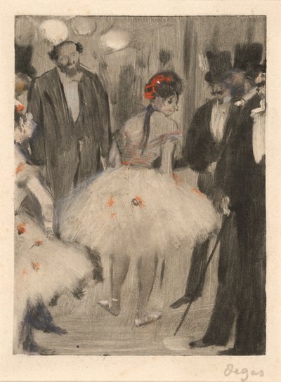 Virginie Cavalcanti看上去时，Virginie赞赏，见1880-83 作者 埃德加·德加