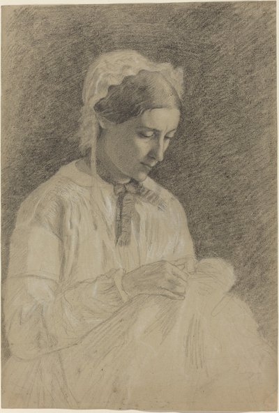 妇女刺绣，18551860。 作者 埃德加·德加