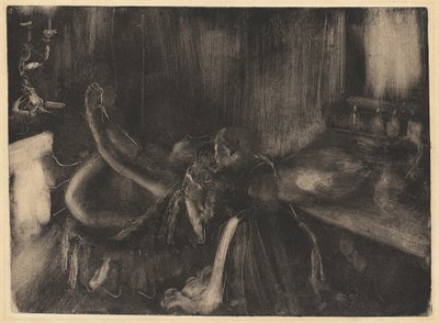 壁炉边的女人, 18801890. 作者 埃德加·德加