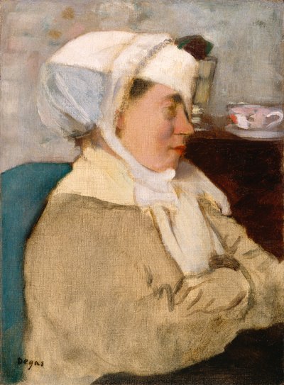 绷带的女人，c.1872 作者 埃德加·德加