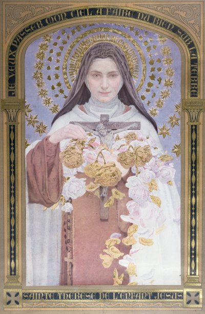 圣特蕾莎-利雪（1873-97），1928 年（纸面水彩画） 作者 埃德加·麦克桑斯