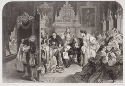 詹姆斯二世（1633-1701）收到了由艾希斯镌刻的奥兰治王子登陆的消息 作者 埃德加·梅尔维尔·沃德