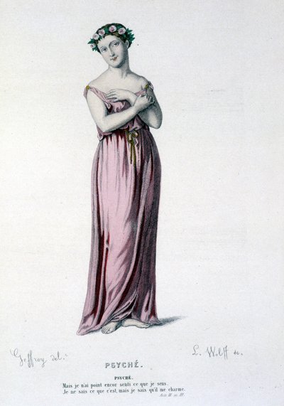悲剧喜剧和芭蕾舞剧 Psyche, Moliere et Corneille - Full Theatre 中 Psyche 的角色：（Corneille 戏剧集）由 Geffroy 绘制，由 L. Wolff 雕刻。 Laplace, Sanchez et Cie, 巴黎 1884 作者 埃德蒙·艾梅·弗洛伦丁·杰弗罗伊