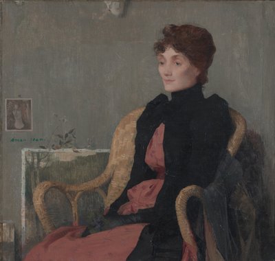 女人的画像，约1891年 作者 埃德蒙·弗朗索瓦·阿曼·让